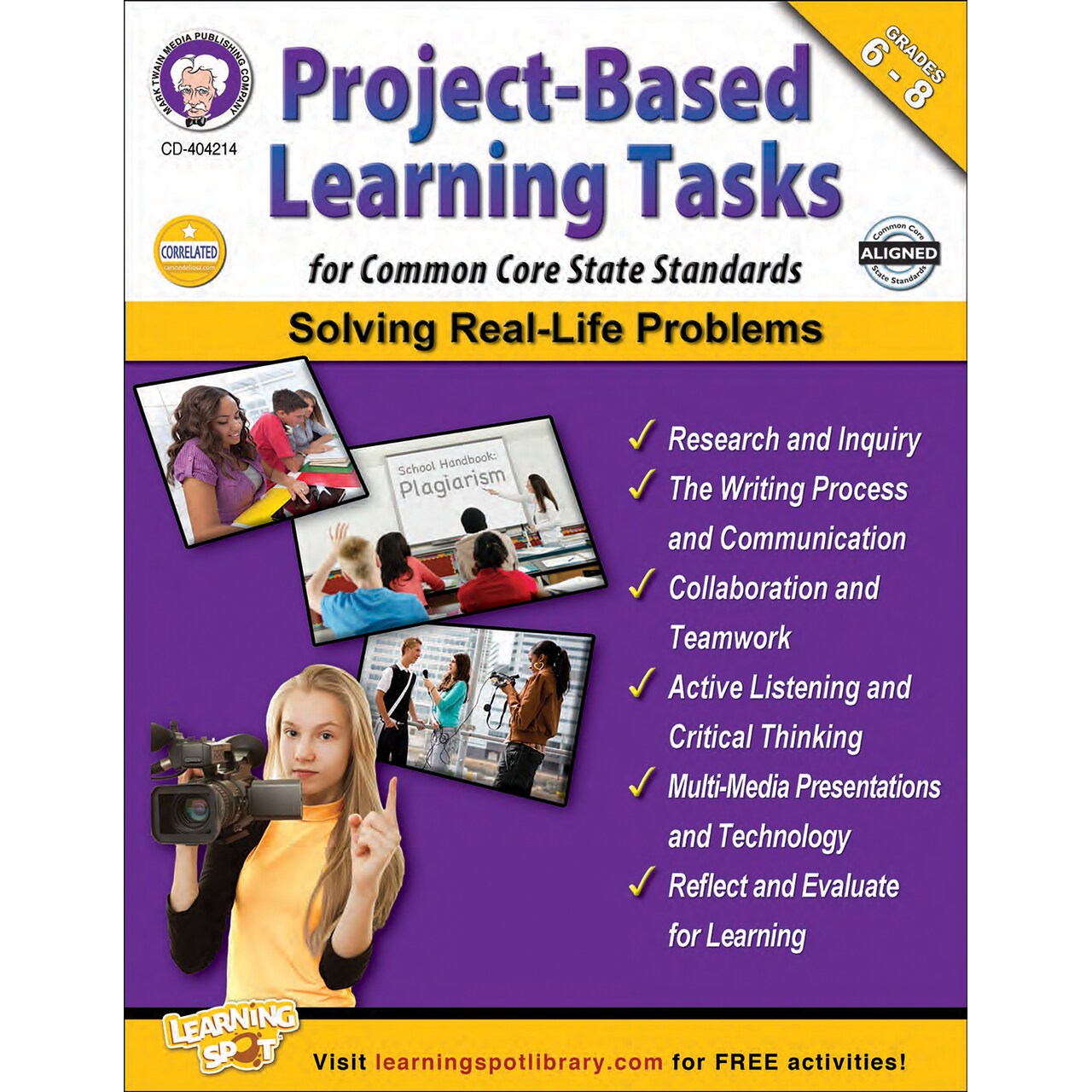 Mark Twain - Project-Based Learning Tasks for Common Core State Standards, Grades 6 - 8